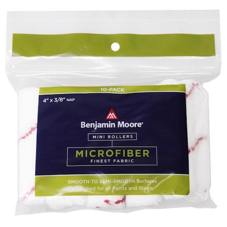 Premier Benjamin Moore Microfiber 4 in. W X 3/8 in. Mini Roller 10 pk U66201-018